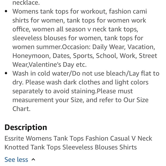 Women’s Tank Top Blouse - Picture 5 of 7